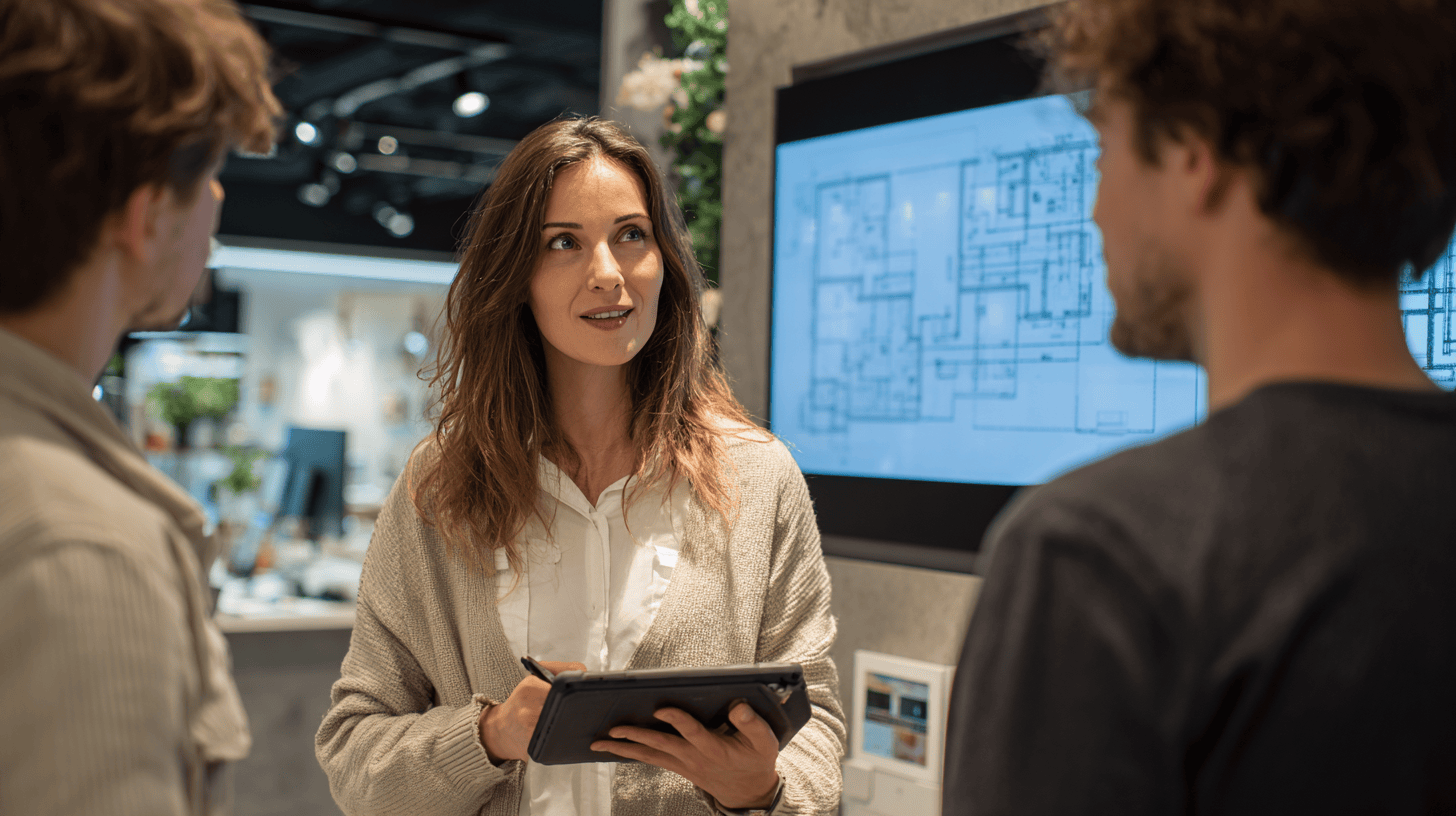 Smart home consultation and system design session with expert advisor