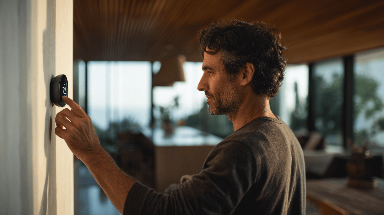 Smart thermostat for smart climate control in a modern Malibu home